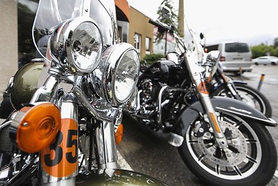 Naujų „Harley-Davidson“ motociklų bandomasis važiavimas