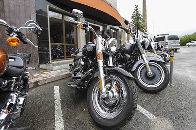 Naujų „Harley-Davidson“ motociklų bandomasis važiavimas