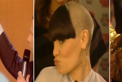 Dainininkė Jessie J per „Raudonos nosies dieną“ galvą nusiskuto plikai