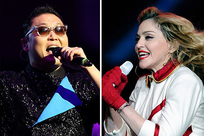 Reperis Psy ir Madonna sudainavo garsųjį hitą „Gangnam style“ duetu