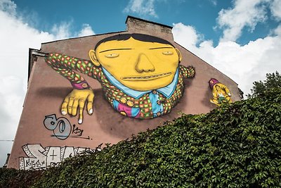 OSGEMEOS piešinys Vilniaus Pylimo gatvėje