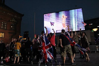 2013-ųjų „Eurovizijos“ finalą danai stebėjo Kopenhagos rotušės aikštėje