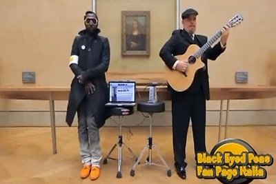 Will.I.Am savo naują dainą įrašinėjo Luvre šalia garsiojo Leonardo da Vinci paveikslo