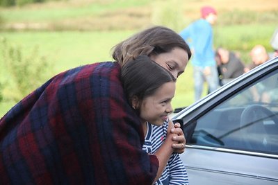 Filmo „Pakeliui“ akimirkos su aktore Janina Matekonyte 