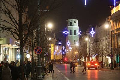 Kalėdų eglės įžiebimas Vilniuje