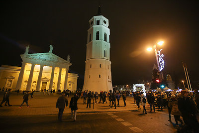 Kalėdų eglės įžiebimas Vilniuje