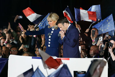 Emmanuelis Macronas ir Brigitte Macron / Getty nuotrauka