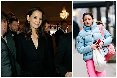 Aktorė Katie Holmes apie dukrą Suri: „Ji visuomet buvo stipri asmenybė“