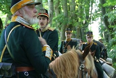 Filmo „Tadas Blinda. Pradžia“ filmavimo akimirka. Aktorius Antanas Šurna vaidina blogąjį Snegiriovą