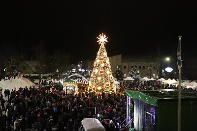 Kalėdų eglės įžiebimas Ignalinoje