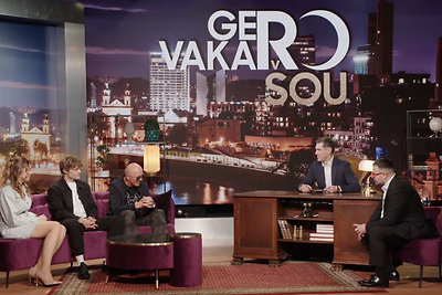 „Gero vakaro šou“ akimirka