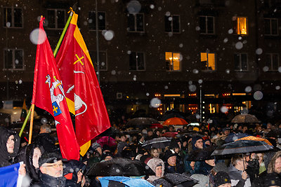 Protestas prie Seimo: „Dešimt tylos minučių" 