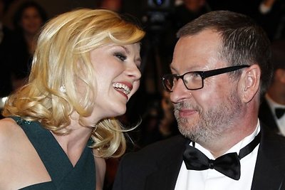 Larsas von Trieras su pagalbininke Kirsten Dunst Kanų kino festivalyje