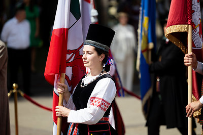 Iškilminga Respublikos Prezidento vėliavos keitimo ceremonija Simono Daukanto aikštėje