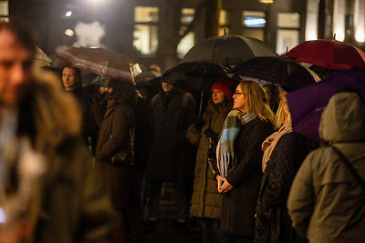 Protestas „Dešimt minučių tylos“ Kaune