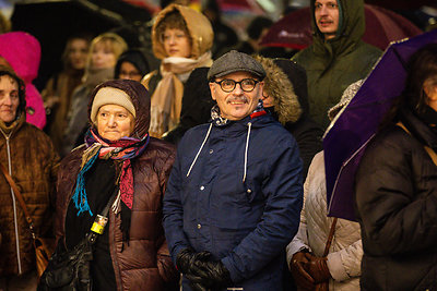 Protestas „Dešimt minučių tylos“ Kaune