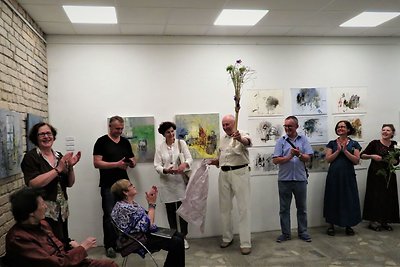 „Aido“ galerijoje A.Skliutauskaitės parodos atidaryme