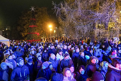 Lentvario Kalėdų eglės įžiebimas