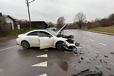 Po avarijos sumaitotas Nerijaus Liuberto automobilis