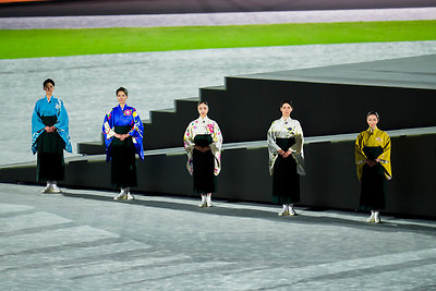 Uždarymo ceremonijos akimirka