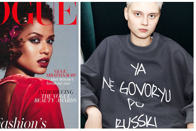 Lietuviškas prekės ženklas su užrašu „Ya negovoryu po russki“ – „Vogue“ puslapiuose