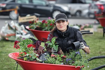 Renata Mikailionytė šiauliečiams padovanojo pačios kurtą meninę instaliaciją