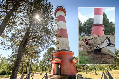 Senojo Nidos švyturio paieškos nustebino netikėtu radiniu