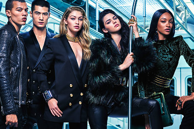 „Balmain X H&M“ kolekcijos modeliai