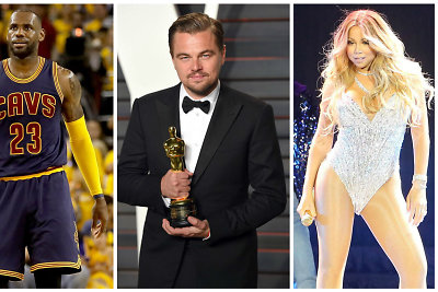 Lad Gaga, LeBronas Jamesas, Leonardo DiCaprio ir Mariah Carey