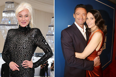 Deborra-Lee Furness, Hugh Jackmanas, Sutton Foster / Getty nuotrauka