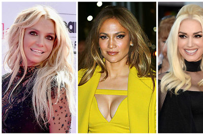 Britney Spears, Jennifer Lopez, Gwen Stefani ir Selena Gomez