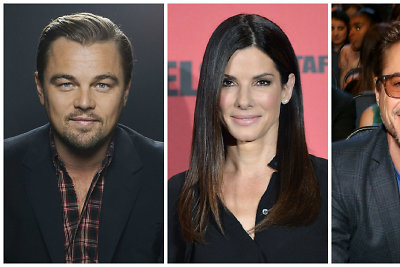 Leonardo DiCaprio, Sandra Bullock, Robertas Downey jaunesnysis ir Angelina Jolie