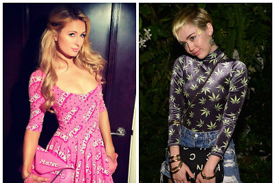 Paris Hilton ir Miley Cyrus