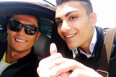 Cristiano Ronaldo ir jo gerbėjas Shanta 