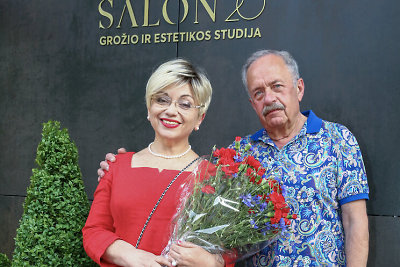Gydytoja Jelena Tulčina su vyru Feliksu/Foto Alibi nuotr.