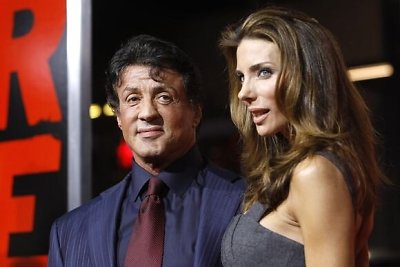 Aktorius Sylvesteris Stallone su žmona Jennifer Flavin 