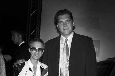 Linas Adomaitis ir Arvydas Sabonis 2004-aisiais