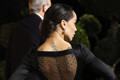 Zoe Kravitz įvaizdis „Vanity Fair“ vakarėlyje