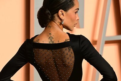 Zoe Kravitz įvaizdis „Vanity Fair“ vakarėlyje