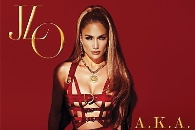 Dešimtojo Jennifer Lopez albumo „A.K.A.“ viršelis 