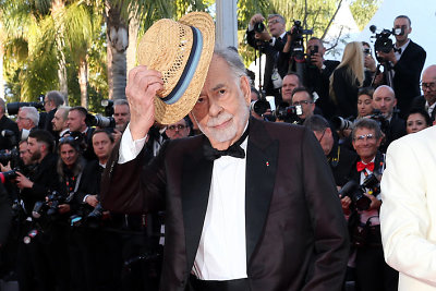 Francis Fordas Coppola Kanuose: festivalyje kino metras buvo sutiktas ovacijomis, tačiau tris dešimtmečius nešiotas jo „kūdikis“ daugumos kritikų nesužavėjo / Getty nuotrauka