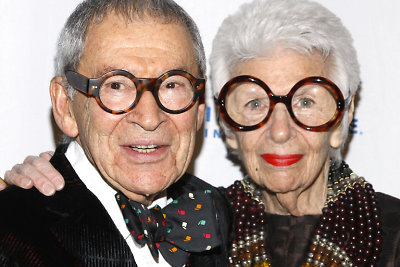 Iris Apfel su vyru Carlu Apfelu