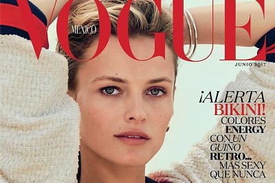 Lietuvių modelis Edita Vilkevičūtė vėl papuošė žurnalo „Vogue“ viršelį – šį kartą juo gėrisi Meksika