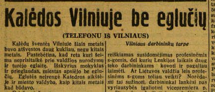 epaveldas.lt nuotr. /Ištrauka iš 1939 m. „Lietuvos žinių“