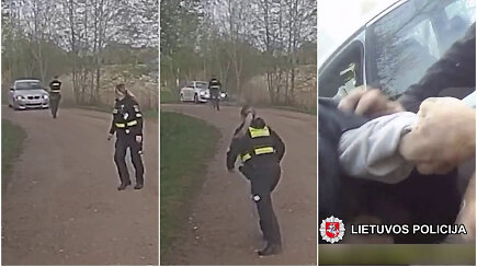 Pareigūnas panaudojo tarnybinį ginklą – šovė į automobilį