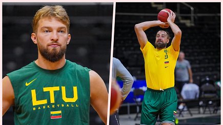 Lietuvos rinktinėje jau pluša visi trys NBA žaidę krepšininkai: Jonas Valančiūnas, Domantas Sabonis ir Ignas Brazdeikis