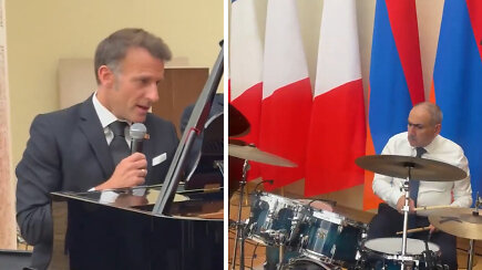 Jerevane – Macronas užtraukė graudžią baladę