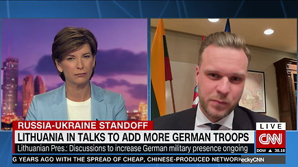 Ministras G.Landsbergis davė interviu CNN