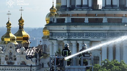 Rusija smogė UNESCO saugomam objektui – Pečorų laurai Kyjive