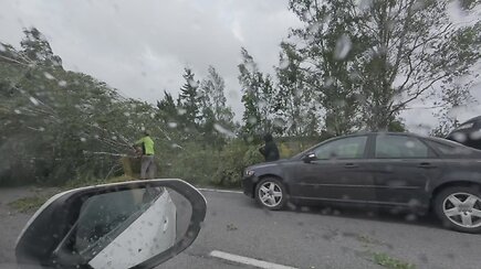 Audros padariniai Anykščių rajone